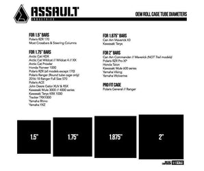 Assault Industries 4" x 3" UTV Registration Plate (Universal)